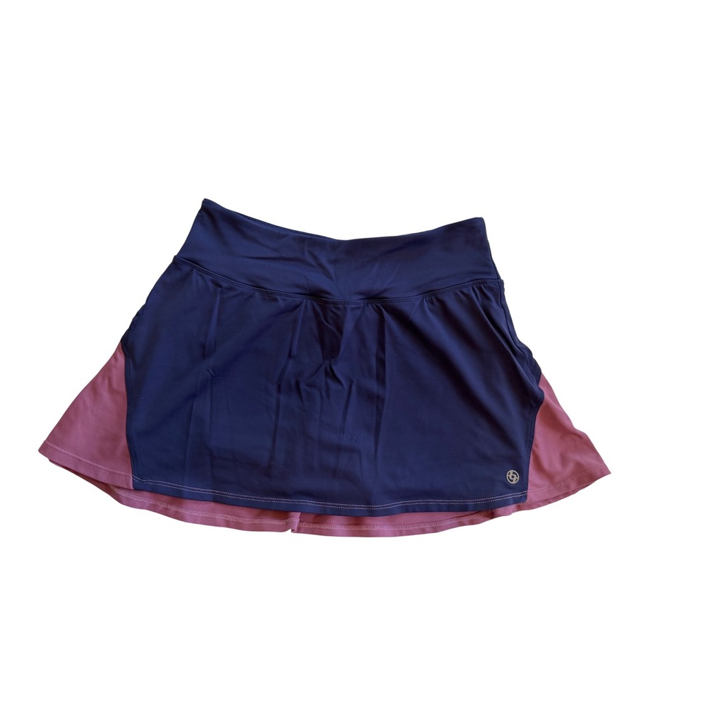Lija Womens Athletic Skort Navy Blue Pink Tennis Golf‎ Skirt Size Small S/P